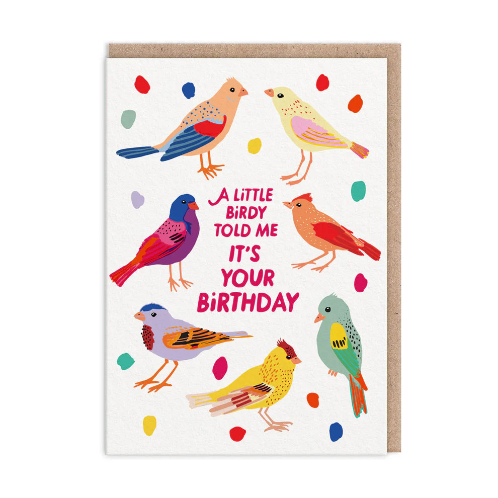 Birdies Happy Birthday Card