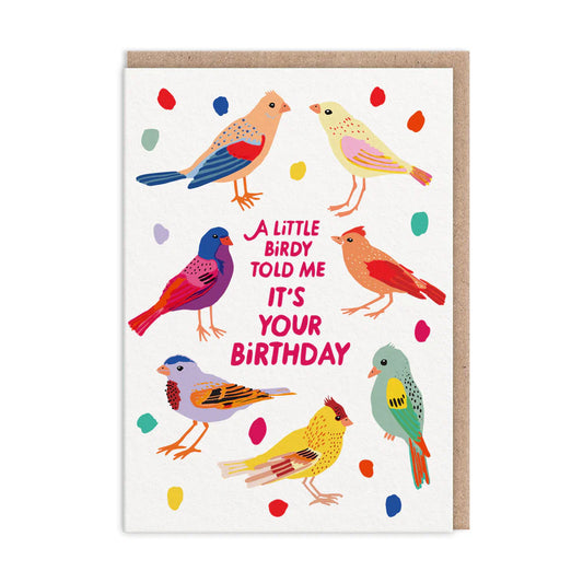 Birdies Happy Birthday Card