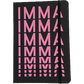 IMMA Hardback Notebook (Black, with Pink Text)