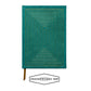 Hard Cover Suede Cloth Journal - Green