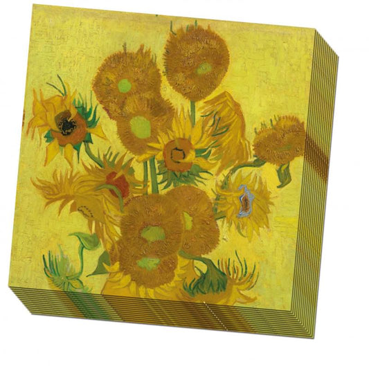 Napkins: Sunflowers, Vincent van Gogh