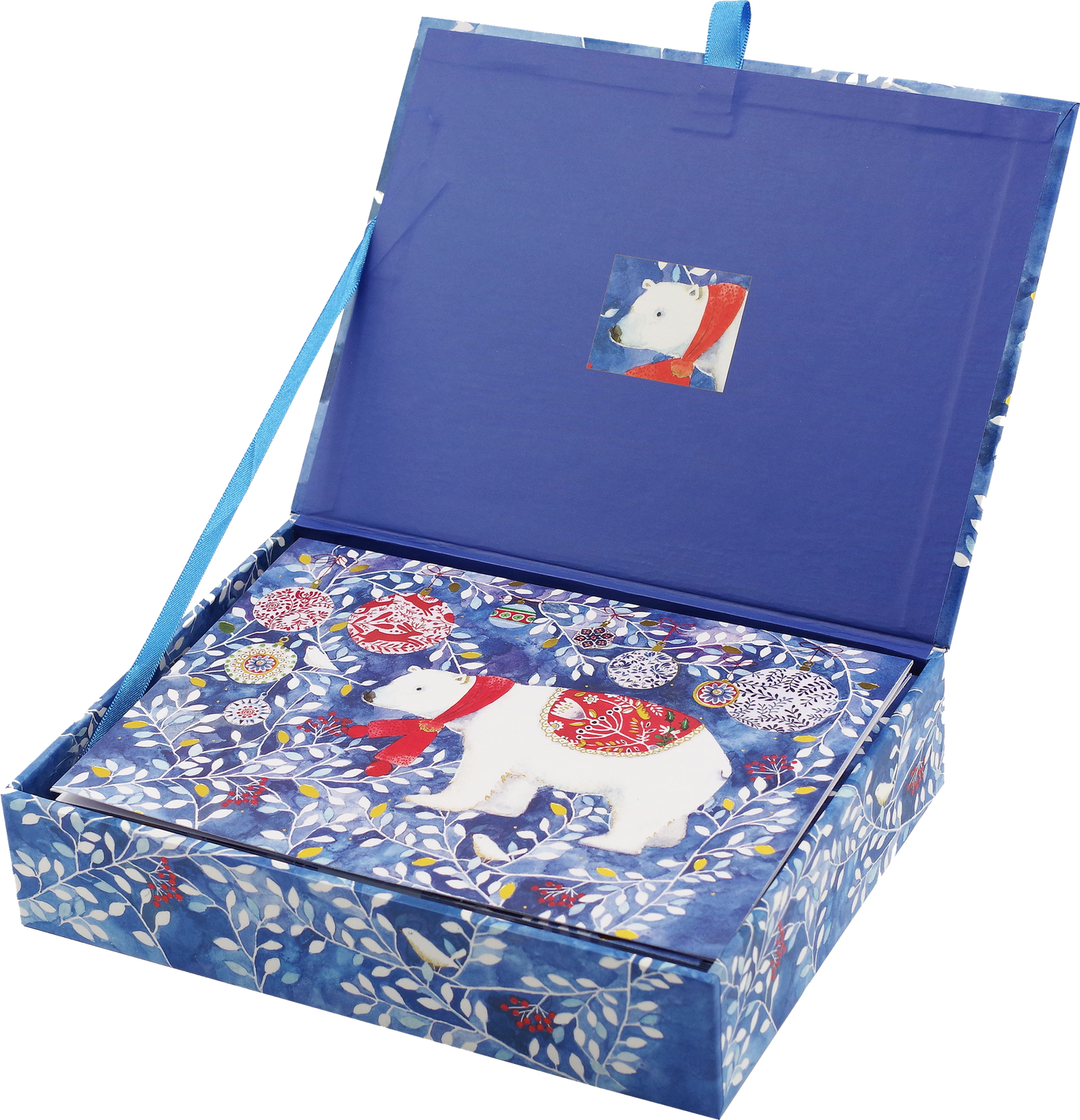 Festive Polar Bear Deluxe Boxed Christmas Cards