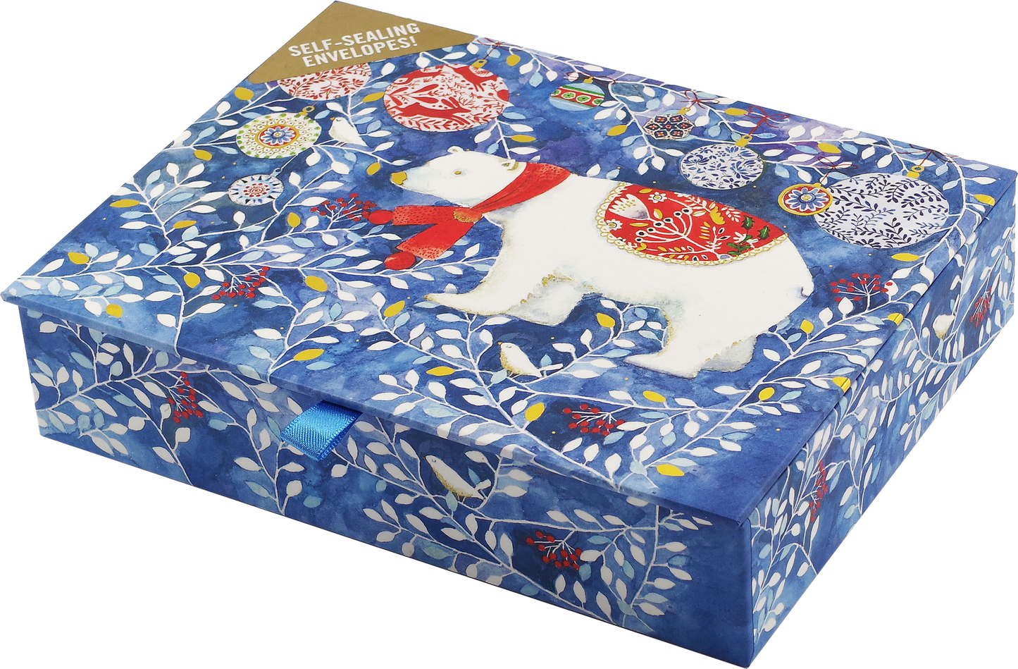 Festive Polar Bear Deluxe Boxed Christmas Cards